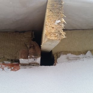 kārtīgi nosiltināta fasāde ap spāri :)