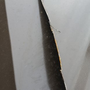 tā izskatās ja griež ar fleksi un griezto vietu nepiekrāso