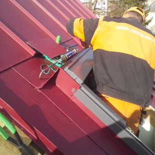 jumta loga iestrāde segumā