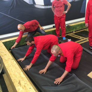 EPDM membrānas ieklāšana