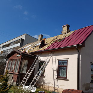 jumta loga iestrāde segumā