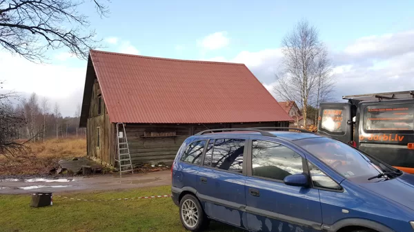 seguma, vējmalas, kores, lāsenes montāža