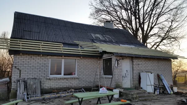 jauna dubultlatojuma izveide un difūzijas plēves ieklāšana