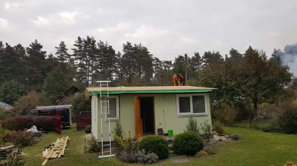 difūzijas plēves un dubūltlatojuma montāža, plaknes ''izvilkšana''