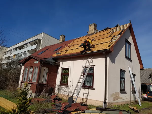 vecā seguma un osb demontāža